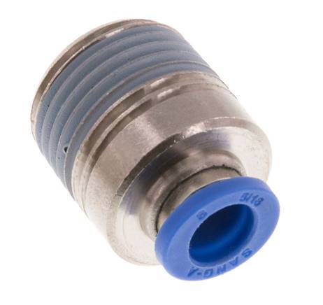 Racor rápido de 8mm x R1/2'' con rosca macho latón/PA 66 NBR hexágono interior [2 piezas]