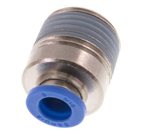 Racor rápido de 8mm x R1/2'' con rosca macho latón/PA 66 NBR hexágono interior [2 piezas]