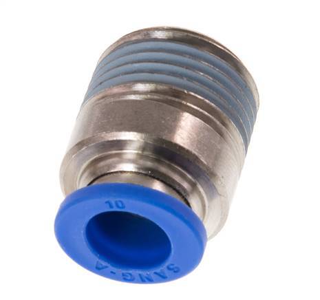 Racor rápido de 10mm x R1/2'' con rosca macho latón/PA 66 NBR hexágono interior [2 piezas]