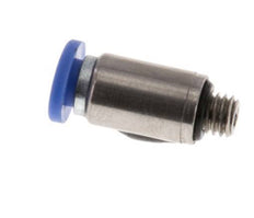 Racor rápido de 3 mm x M 5 con rosca macho Latón/PA 66 NBR Hexágono interior [5 piezas]