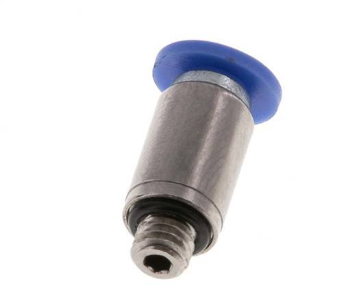Racor rápido de 3 mm x M 5 con rosca macho Latón/PA 66 NBR Hexágono interior [5 piezas]