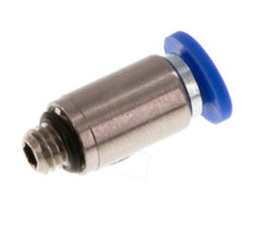 Racor rápido de 4mm x M 5 con rosca macho Latón/PA 66 NBR Hexágono interior [5 piezas]