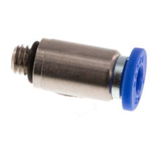 Racor rápido de 4mm x M 5 con rosca macho Latón/PA 66 NBR Hexágono interior [5 piezas]