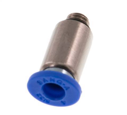Racor rápido de 4mm x M 5 con rosca macho Latón/PA 66 NBR Hexágono interior [5 piezas]