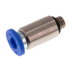 Racor rápido de 4mm x M 5 con rosca macho Latón/PA 66 NBR Hexágono interior [5 piezas]