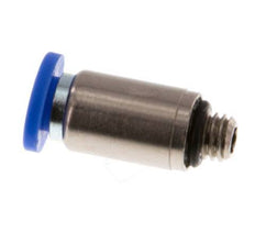 Racor rápido de 4mm x M 5 con rosca macho Latón/PA 66 NBR Hexágono interior [5 piezas]