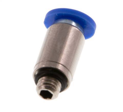 Racor rápido de 4mm x M 5 con rosca macho Latón/PA 66 NBR Hexágono interior [5 piezas]