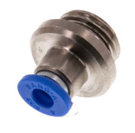 Racor rápido de 4mm x G1/4'' con rosca macho latón/PA 66 NBR hexágono interior [5 piezas]