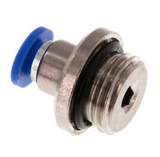 Racor rápido de 4mm x G1/4'' con rosca macho latón/PA 66 NBR hexágono interior [5 piezas]