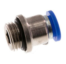 Racor rápido de 8mm x G1/4'' con rosca macho latón/PA 66 NBR hexágono interior [5 piezas]