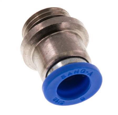 Racor rápido de 8mm x G1/4'' con rosca macho latón/PA 66 NBR hexágono interior [5 piezas]