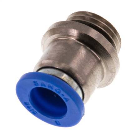 Racor rápido de 8mm x G1/4'' con rosca macho latón/PA 66 NBR hexágono interior [5 piezas]