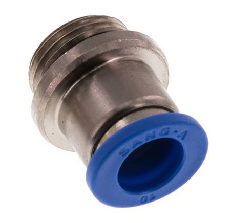 Racor rápido de 10mm x G3/8'' con rosca macho latón/PA 66 NBR hexágono interior [2 piezas]