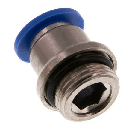 Racor rápido de 10mm x G3/8'' con rosca macho latón/PA 66 NBR hexágono interior [2 piezas]