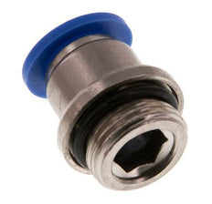 Racor rápido de 10mm x G3/8'' con rosca macho latón/PA 66 NBR hexágono interior [2 piezas]