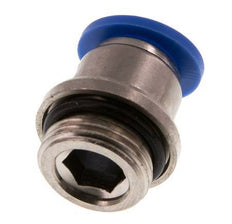 Racor rápido de 10mm x G3/8'' con rosca macho latón/PA 66 NBR hexágono interior [2 piezas]