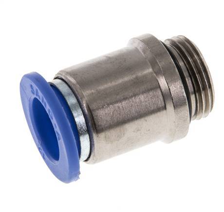 Racor rápido de 12mm x G3/8'' con rosca macho latón/PA 66 NBR hexágono interior [2 piezas]
