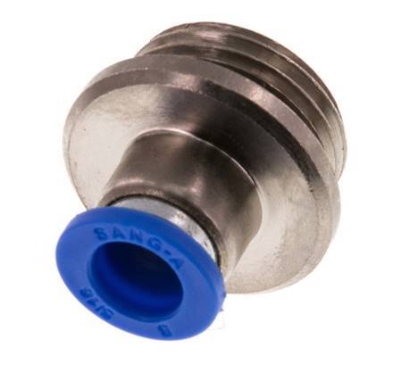 Racor rápido de 8mm x G1/2'' con rosca macho latón/PA 66 NBR hexágono interior [2 piezas]