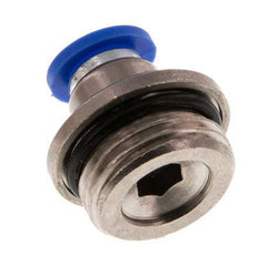 Racor rápido de 8mm x G1/2'' con rosca macho latón/PA 66 NBR hexágono interior [2 piezas]