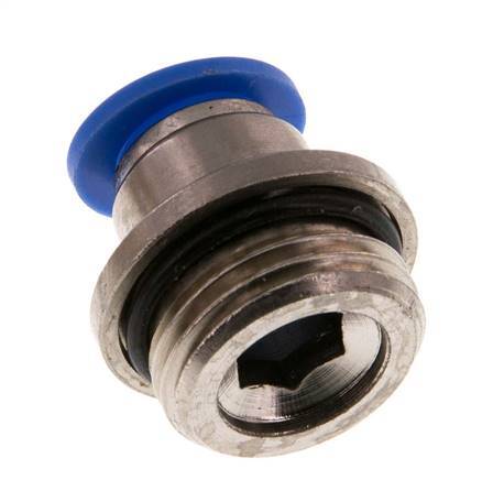 Racor rápido de 10mm x G1/2'' con rosca macho latón/PA 66 NBR hexágono interior [2 piezas]