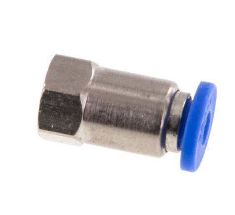 Racor rápido 3mm x M 3 con rosca hembra Latón/PA 66 NBR [2 piezas]