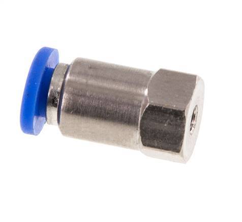 Racor rápido 3mm x M 3 con rosca hembra Latón/PA 66 NBR [2 piezas]