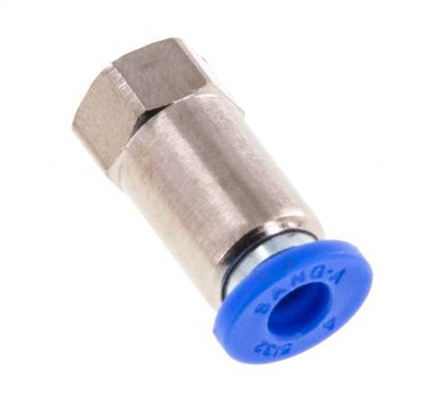 Racor rápido 4mm x M 5 con rosca hembra Latón/PA 66 NBR [2 piezas]