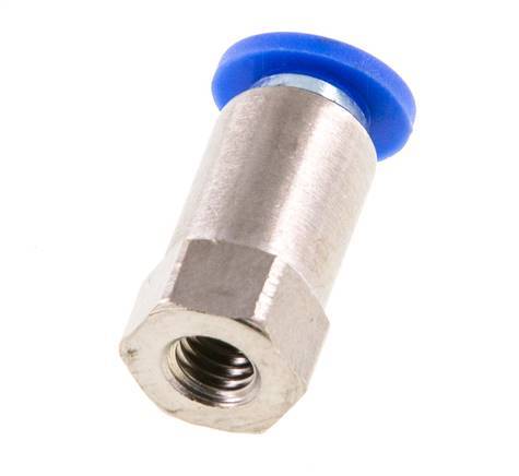 Racor rápido 4mm x M 5 con rosca hembra Latón/PA 66 NBR [2 piezas]
