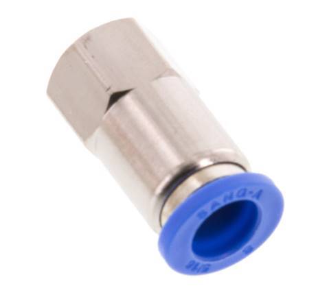 Racor de 8mm x G1/8'' con rosca hembra Latón/PA 66 NBR [2 Piezas]