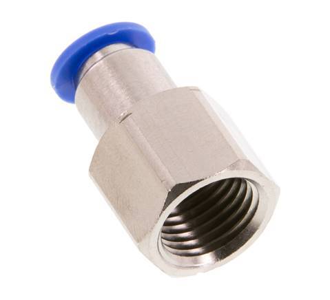 Racor de 6mm x G1/4'' con rosca hembra Latón/PA 66 NBR [2 Piezas]