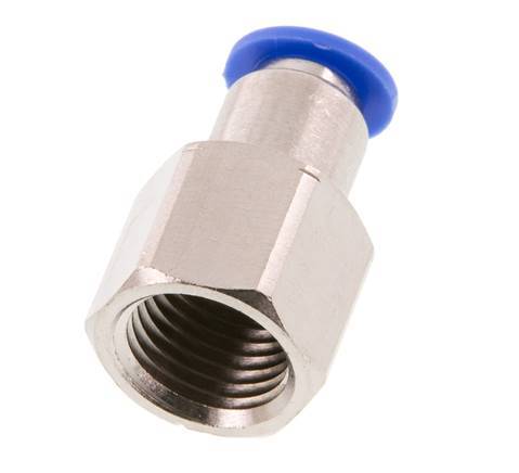 Racor de 6mm x G1/4'' con rosca hembra Latón/PA 66 NBR [2 Piezas]