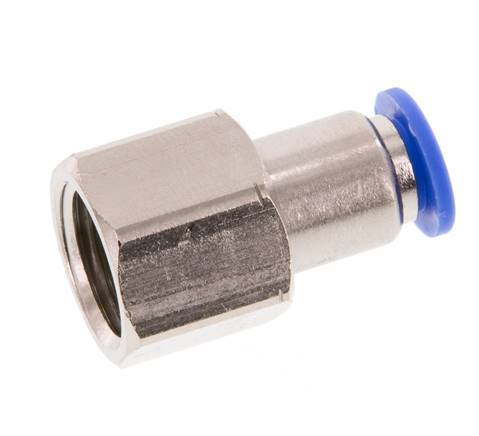 Racor de 6mm x G1/4'' con rosca hembra Latón/PA 66 NBR [2 Piezas]