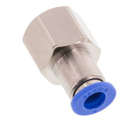 Racor de 6mm x G1/4'' con rosca hembra Latón/PA 66 NBR [2 Piezas]