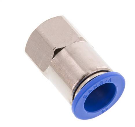 Racor de 16mm x G1/2'' con rosca hembra Latón/PA 66 NBR