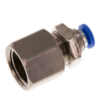 Racor rápido de 4mm x G1/4'' con rosca hembra de latón/PA 66 NBR [2 piezas]
