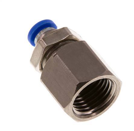 Racor rápido de 4mm x G1/4'' con rosca hembra de latón/PA 66 NBR [2 piezas]