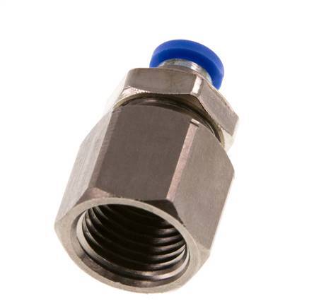 Racor rápido de 4mm x G1/4'' con rosca hembra de latón/PA 66 NBR [2 piezas]