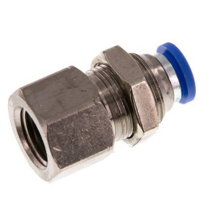 Racor rápido de 8mm x G1/4'' con rosca hembra de latón/PA 66 NBR [2 piezas]
