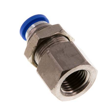 Racor rápido de 8mm x G1/4'' con rosca hembra de latón/PA 66 NBR [2 piezas]