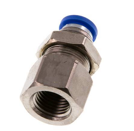 Racor rápido de 8mm x G1/4'' con rosca hembra de latón/PA 66 NBR [2 piezas]