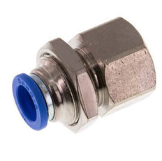 Racor rápido de 10 mm x G3/8'' con rosca hembra Pasamuros de latón/PA 66 NBR
