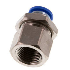 Racor rápido de 10 mm x G3/8'' con rosca hembra Pasamuros de latón/PA 66 NBR
