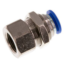 Racor rápido de 12 mm x G3/8'' con rosca hembra Pasamuros de latón/PA 66 NBR