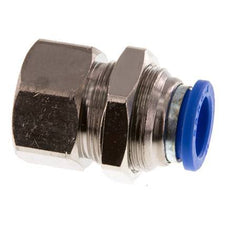 Racor rápido de 12 mm x G3/8'' con rosca hembra Pasamuros de latón/PA 66 NBR