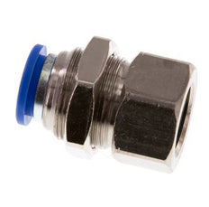 Racor rápido de 12 mm x G3/8'' con rosca hembra Pasamuros de latón/PA 66 NBR