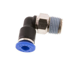 Racor de 4mm x R1/8'' 90deg con rosca macho latón/PA 66 NBR manguito corto giratorio [5 piezas]