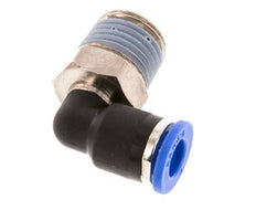 Racor de 6mm x R1/4'' 90deg con rosca macho Latón/PA 66 NBR de manguito corto giratorio [2 piezas]