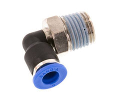 Racor de 6mm x R1/4'' 90deg con rosca macho Latón/PA 66 NBR de manguito corto giratorio [2 piezas]