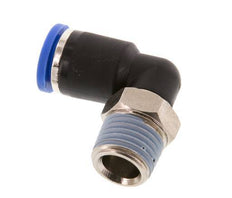 Codo de 90 grados de 8mm x R1/4'' con rosca macho latón/PA 66 NBR giratorio [2 piezas]