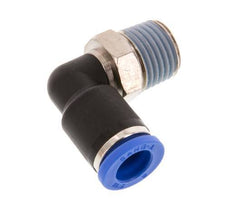 Codo de 90 grados de 8mm x R1/4'' con rosca macho latón/PA 66 NBR giratorio [2 piezas]